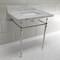 Fauceture KVPB3022M8SQ6 30" Console Sink with Brass Legs (8-Inch, 3 Hole), Marble White/Polished Nickel KVPB3022M8SQ6 - alternate 3